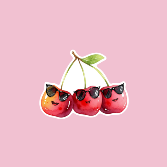 Cool Cherries Vinyl Sticker