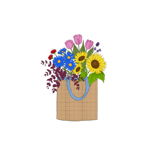 Blooming Tote Vinyl Sticker